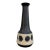 1960s Bitossi Aldo Londi Style Black Cream Glaze Vase Itay For Sale
