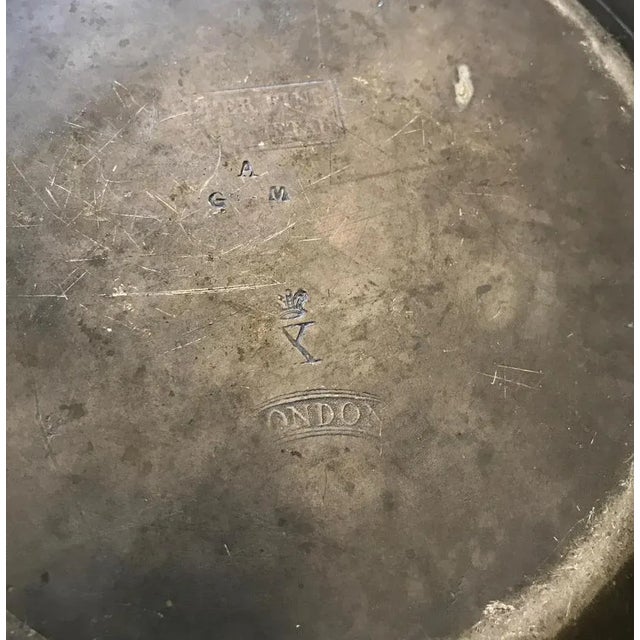 Late 19th Century 19th Century London Plate in Pewter with Spoons Puter, 1880s, Set of 8 For Sale - Image 5 of 9