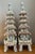 Plastic Vintage Shell Encrusted Pagodas - A Pair For Sale - Image 7 of 12