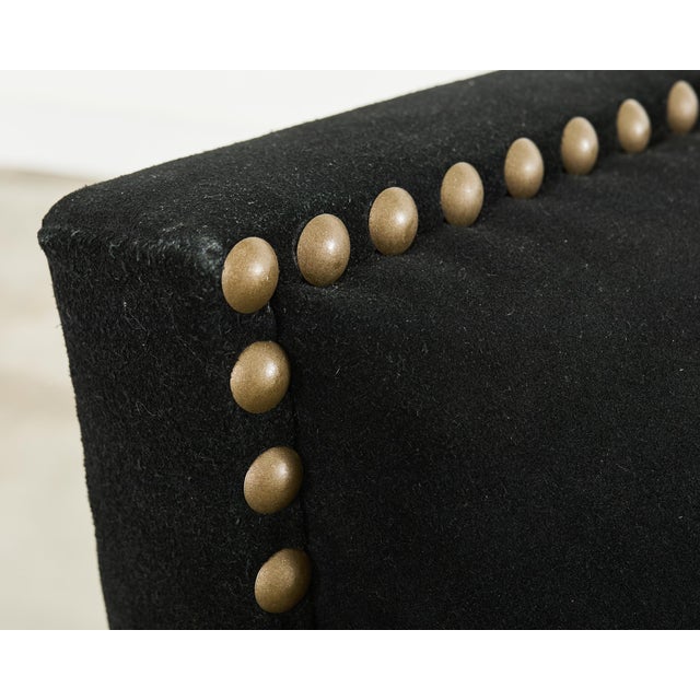 Ralph Lauren Italian Vegan Suede Colorado Club Chair For Sale - Image 17 of 18