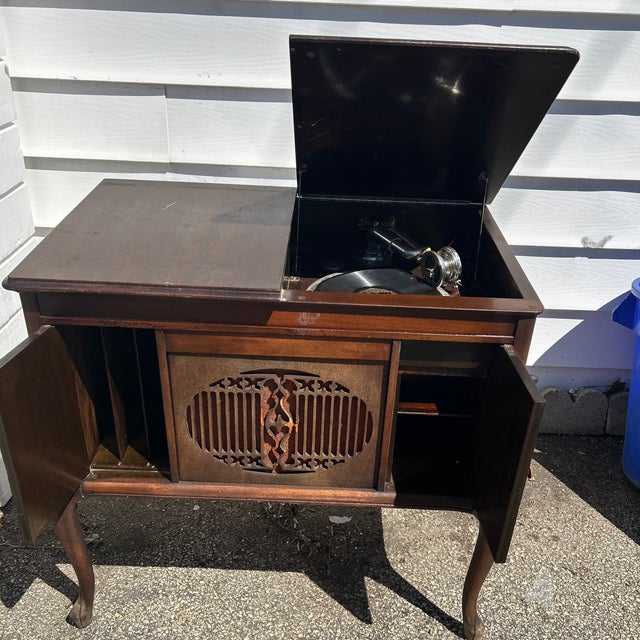 Antique Brunswick Console Model Phonograph Circa 1920s For Sale - Image 11 of 12