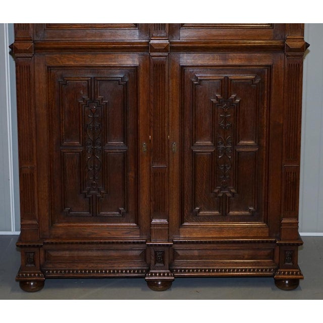 Dutch Ornately Hand Carved Cupboard, 1940s For Sale - Image 11 of 18