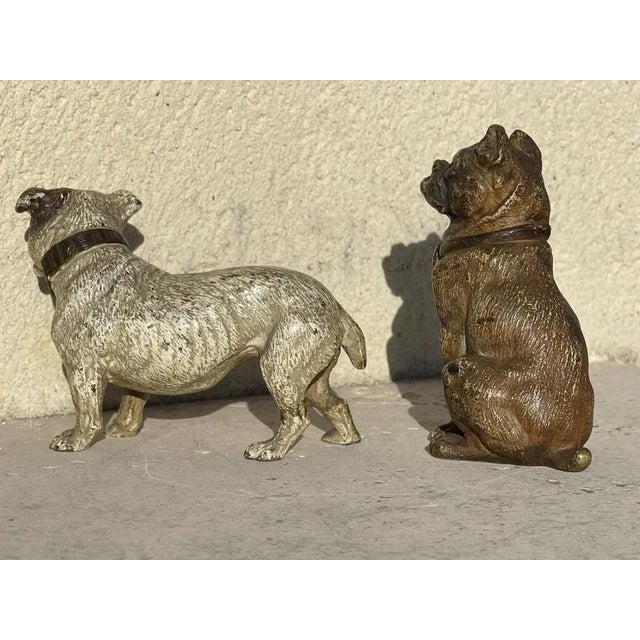 Vienna Bronze Seated Bulldog For Sale - Image 10 of 11
