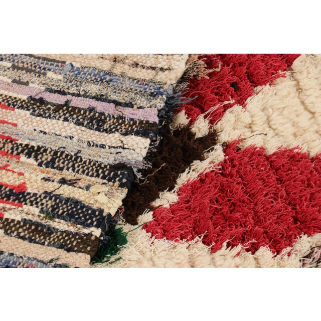 Textile Vintage Moroccan Runner Rug With Multicolor Diamond Patterns, From Rug & Kilim For Sale - Image 7 of 7