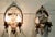 This is a very attractive large pair of french carved wall lights they each have 2 sconces hanging from a Basket of...