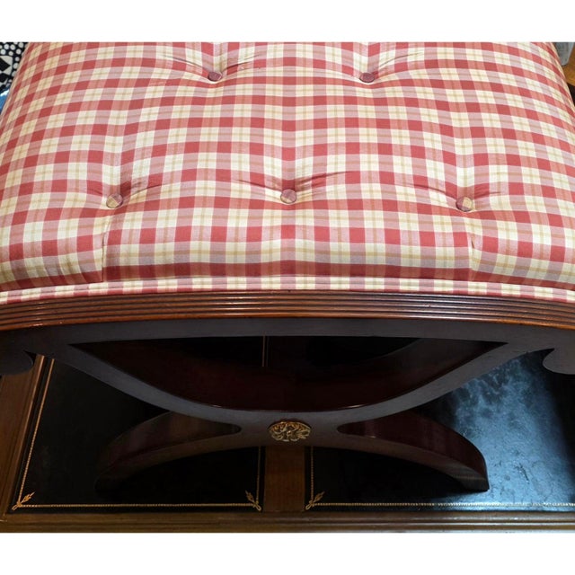 Pair of Kindel Furniture Winterthur Collection New York Ottomans For Sale - Image 12 of 15