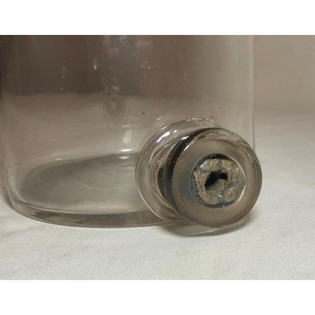 19th Century Rare Antique 1800's Hand Blown Glass Science Chemistry Apothecary Beaker Bottle For Sale - Image 5 of 12