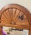 Ethan Allen Vintage 90s Ethan Allen Wood Fan Accent Mirror Rectangular For Sale - Image 4 of 6