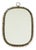 Mid-Century Modern Brass Wall Mirror by Josef Frank for Svenskt Tenn, Sweden, 1950s For Sale