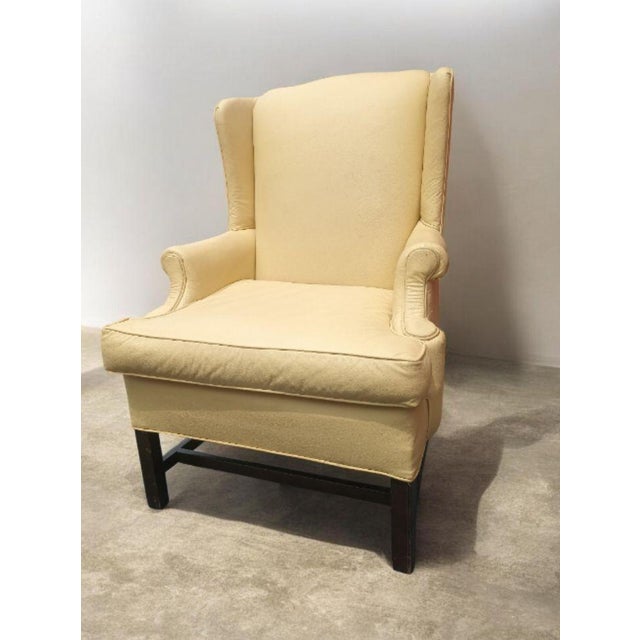 1970s Wingback Chippendale Chair That Strikes a Perfect Balance Between Traditional Sophistication & Sleek Mid-Century Design For Sale In Raleigh - Image 6 of 6