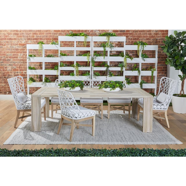 Big Sur Outdoor Dining Table, Gray Teak For Sale - Image 10 of 12