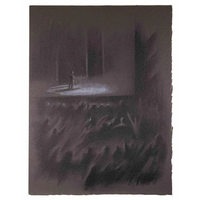 Theater Show is an original mixed media drawing, realized by Bernadette Kelly in about 1980 s. Not signed The artwork...