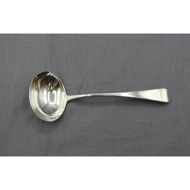 Sterling silver Old English gravy ladle by William Eley, 1795, London, England. In 1797 Eley joing William Fearn to create...