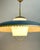 Fog & Mørup Large Blue Pendant Lamp attributed to Bent Karlby for Lyfa, Denmark, 1960s For Sale - Image 4 of 7