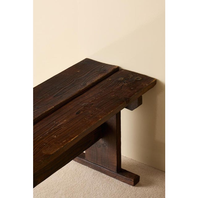 1960s Pine Benches, Sweden, 1960s, Set of 2 For Sale - Image 5 of 7