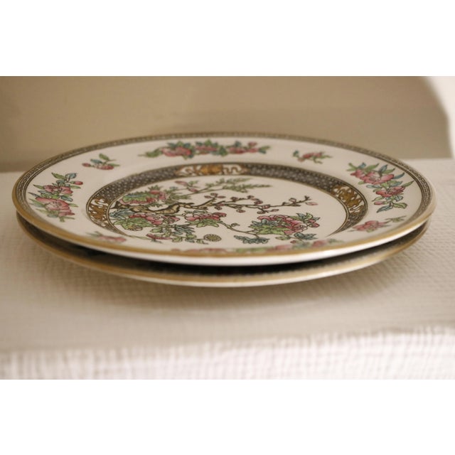 Late 19th Century Pair of 19th C. Antique Minton Chinoiserie Ironstone "Indian Tree" Soup Plates For Sale - Image 5 of 14