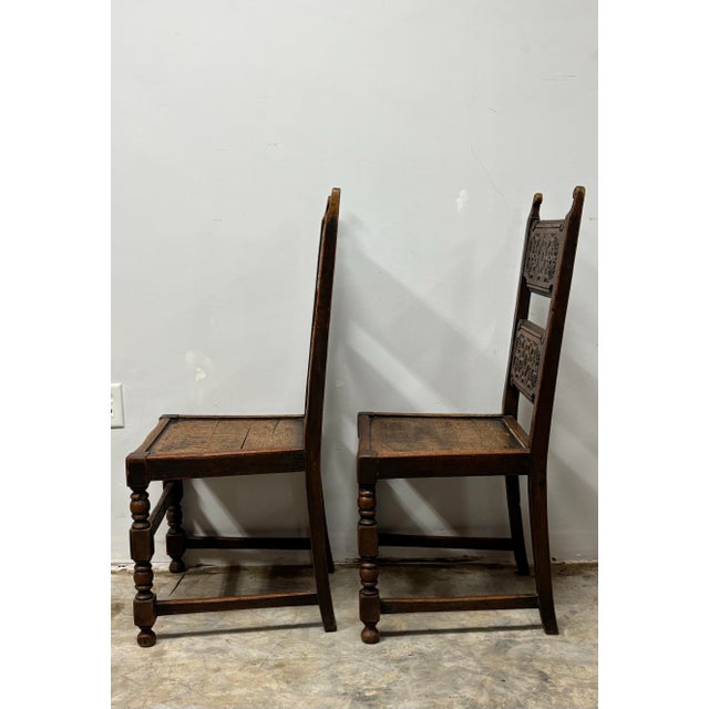 Antique English Chairs - A Pair For Sale - Image 4 of 6