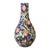 Antique Art Nouveau Etruria Cretona Polychrome Floral Bottle Vase - 18" For Sale