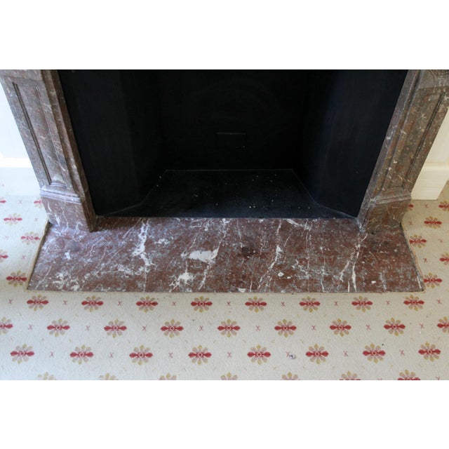 Waldorf Astoria Rouge Royal Marble Mantel For Sale - Image 11 of 12