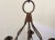 French Country Vintage Rusty Candle Chandelier For Sale - Image 3 of 10