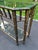 Faux Bamboo Bronze Metal and Glass Sofa Table For Sale - Image 11 of 18