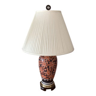 Antique Frederick Cooper Japanese Imari Porcelain Mantel Vase Table Lamp For Sale