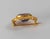 Metal 19th Century American Victorian 14k Gold Pin With Amethyst Stone For Sale - Image 7 of 9