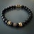 Early 21st Century Onyx Fleur De Lis Beaded Bracelet For Sale - Image 5 of 7
