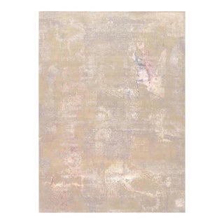 Pasargad Home Modern Beige Vsilk & Wool Area Rug- 8' 0'' X 10' 2'' For Sale