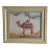 Vintage Orientalist Style Embroidery Picture With Camel Framed For Sale