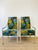 Mid-Century Modern Vintage 1970s Set of 6 Milo Baughman X Jack Lenor Larsen Floral Upholstered Dining Chairs Mid Century Modern For Sale - Image 3 of 10