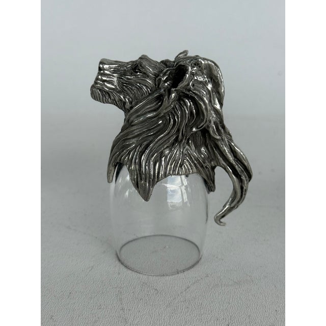 Available for sale: A set of five Frankli Exotic Wild for Royal Selangor animal shot glasses. Depicting a lion, an African...