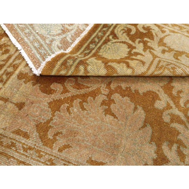 Brown Galerie Shabab Collection Mid-20th Century Indian Lahore Accent Rug For Sale - Image 8 of 8