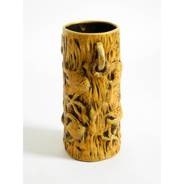 Large Mid-Century Modern Glazed Ceramic Floor Vase with Maritime Fish and Starfish Motifs, 1960s For Sale - Image 8 of 18