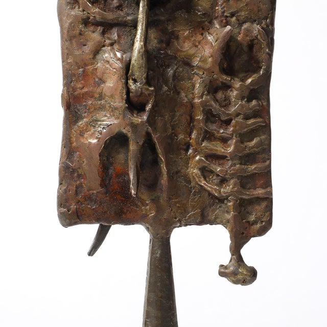 Brutalist Iron & Steel Sculpture Entitled "Reliquary" Signed Lindsey Decker For Sale - Image 12 of 17