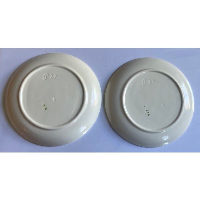 Antique 1920's French Art Deco Porcelain Plates - Set of 6 For Sale - Image 11 of 15