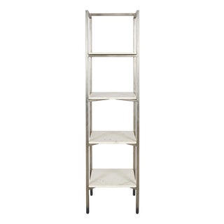 Lennox White Marble Narrow Shelf For Sale