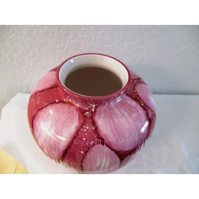 Organic Modern Hot Pink Iridescent Vase Chairish