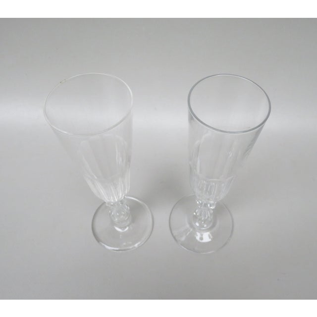 French Biedermeier Handblown Champagne Flutes, Set of 6 For Sale - Image 6 of 18