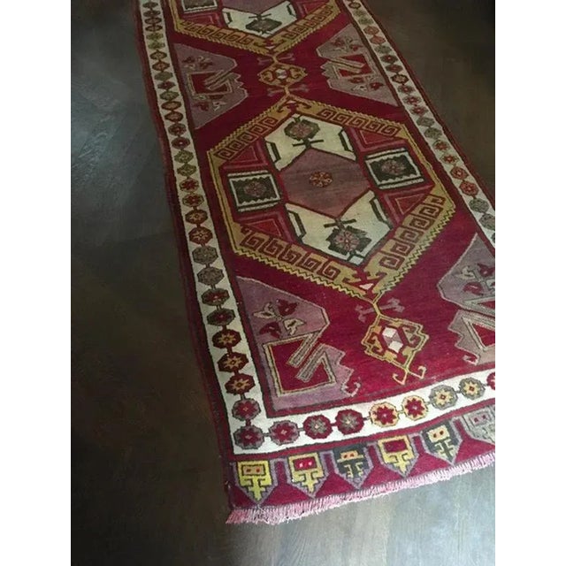 Postmodern Caucasian Woolen Geometrical Rug, 1960 For Sale - Image 15 of 18