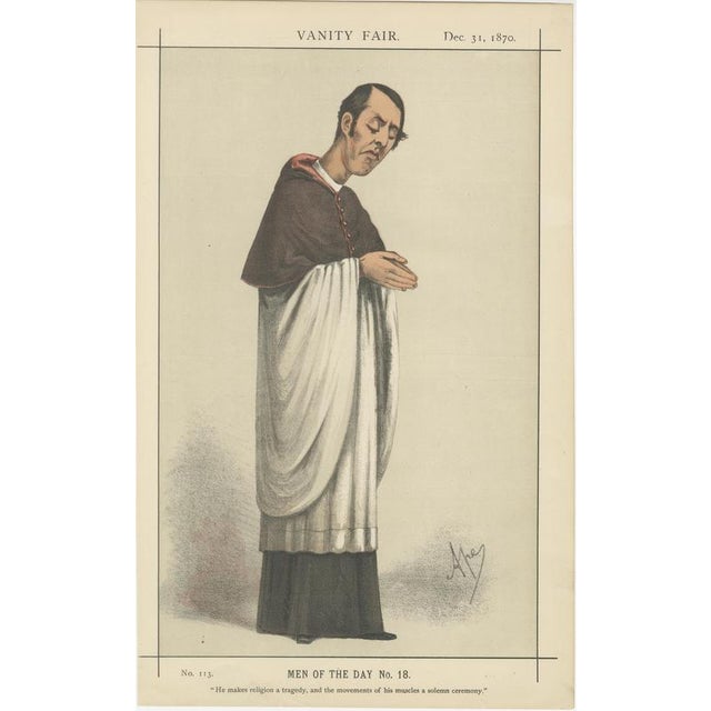 Late 19th Century Victorian Clergyman Caricature, 1870, Paper For Sale - Image 5 of 10