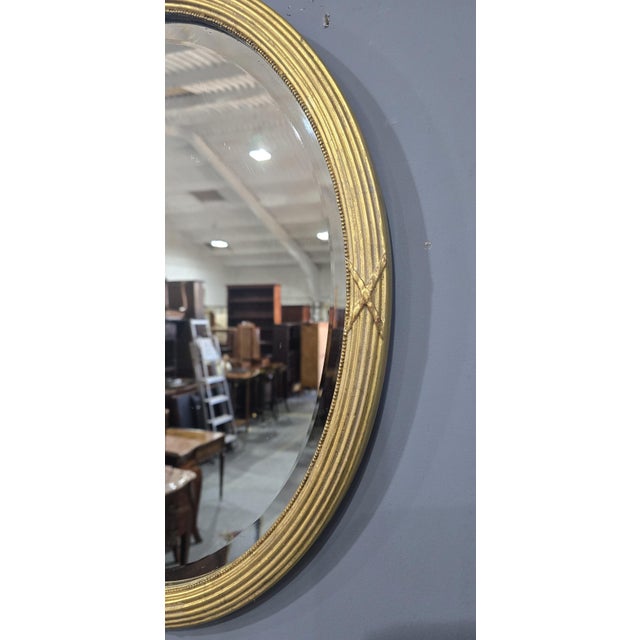 Late 19th Century Victorian Oval Gilt Mirrors, 1880, Set of 2 For Sale - Image 5 of 10