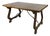Italian 18th Century Trestle Table, Baroque Style European Walnut Center Table For Sale