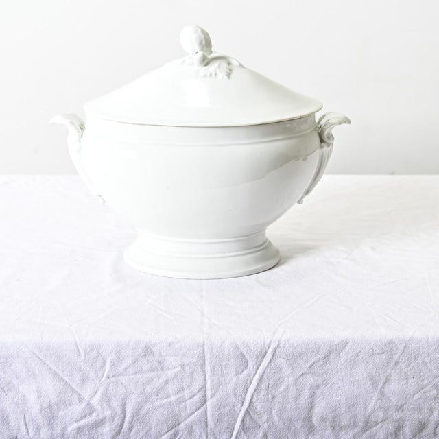 Ceramic French 19th Century Ironstone Oval Tureen For Sale - Image 7 of 10