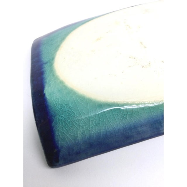 Vintage Japanese Artisan Sushi Plate For Sale - Image 9 of 11