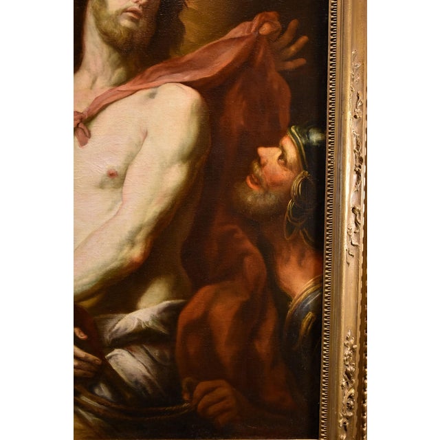 Workshop of Valerio Castello, Ecce Homo, 1650, Oil on Canvas, Framed For Sale - Image 6 of 17