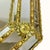 Large Vintage Venetian Hollywood Regency Octagonal Parclose Mirror with Glass and Brass Garlands, 1970s For Sale - Image 4 of 15
