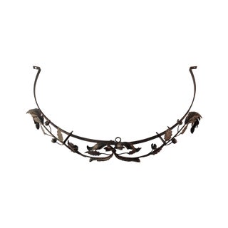 Antique French Bronze Bed Crown For Sale