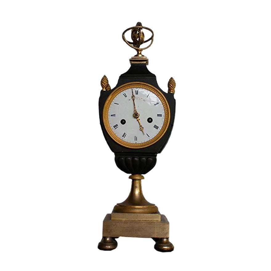Antique Bronze and Gold Plating Mantle Clock | Chairish