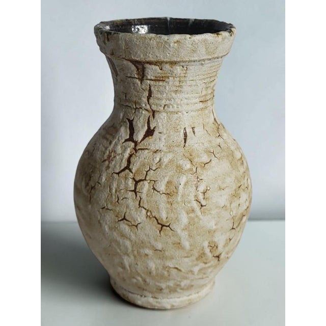 1950s Vintage Ceramic Vase from Accolay, 1950s For Sale - Image 5 of 9